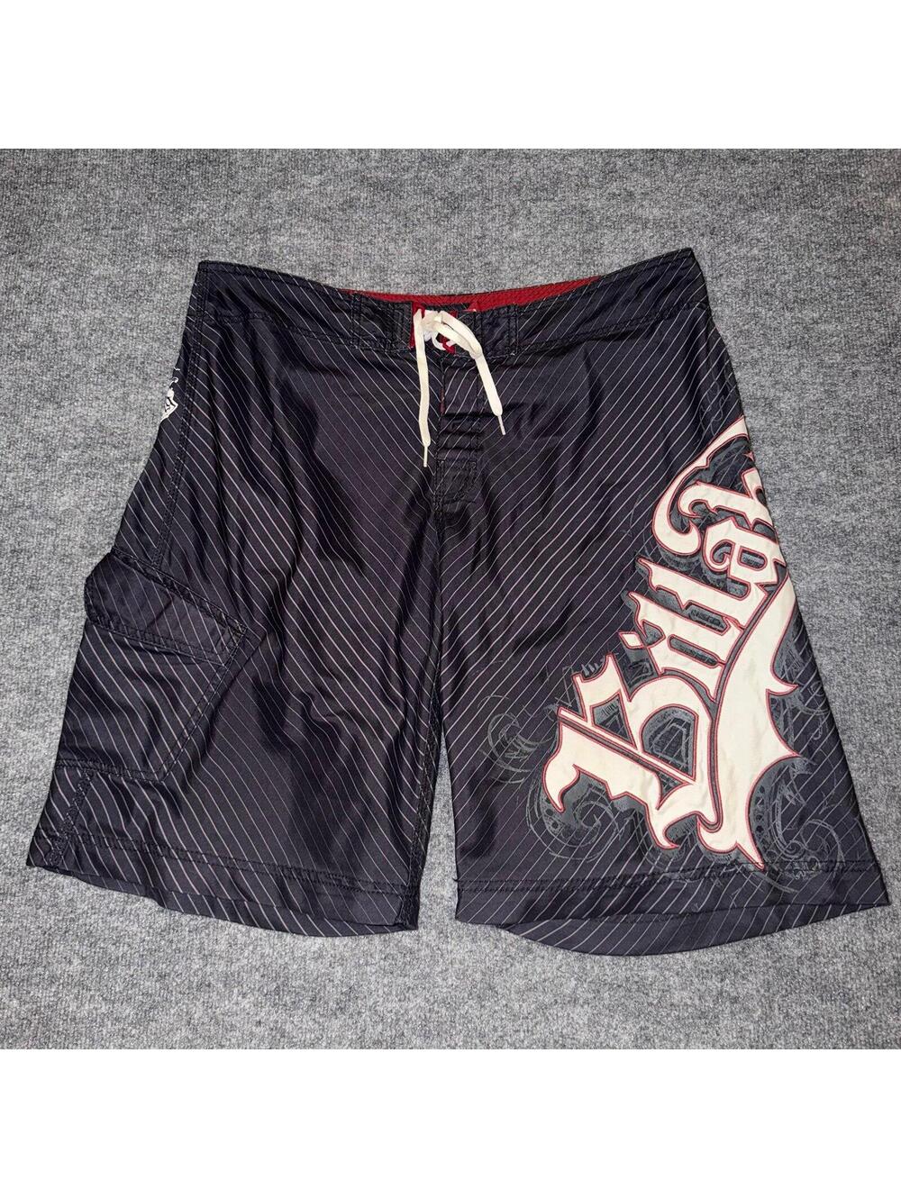 Billabong Big Logo Surf Board Shorts Mens XL 38 VTG Y2K 90s Rare Andy Iron